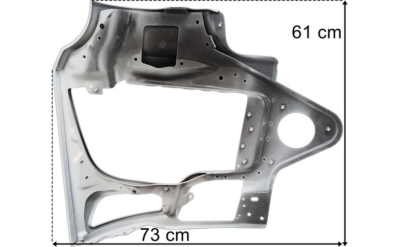 Mercedes Arocs Zderzak Metalowy Niski Lewy z Otworem
