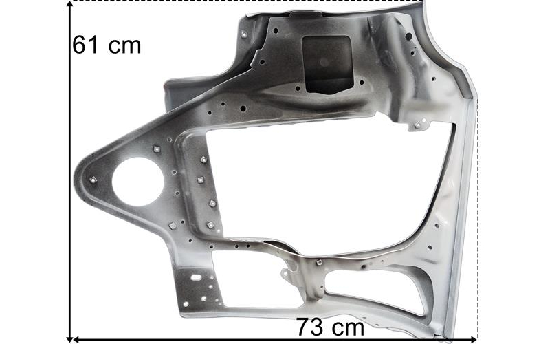 Mercedes Arocs Low Metal Bumper With Hole RH