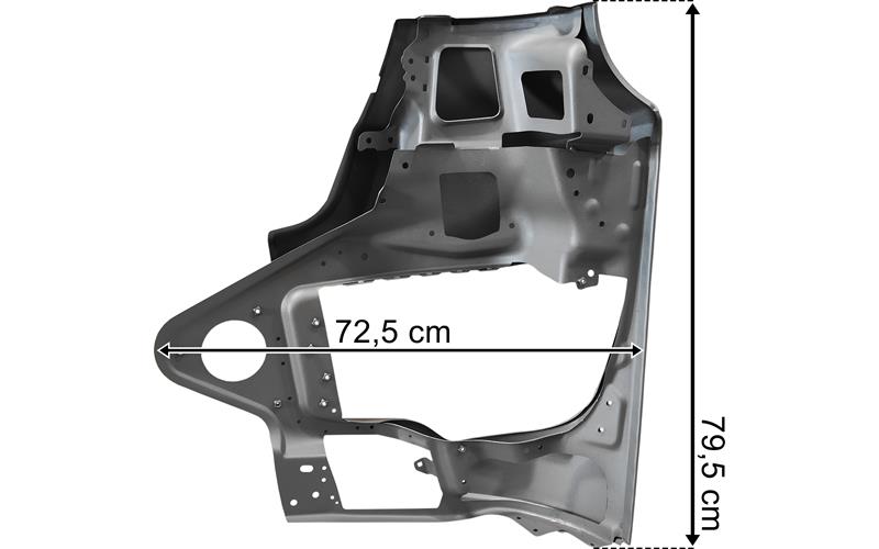 Mercedes Arocs (2012-) Zderzak Sredni Prawy Metalowy