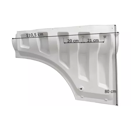 Mercedes Actros MP4 Stream Space Extension de Porte Gauche (Apprêt Blanc)