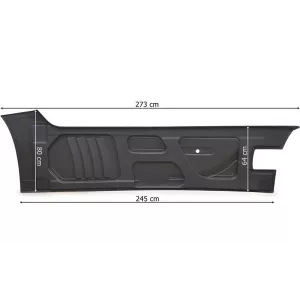 Mercedes Actros MP4 Osłona Międzyosiowa Prawa 273cm z Otworem
