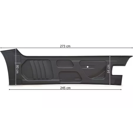 Mercedes Actros MP4 Osłona Międzyosiowa Prawa 273cm z Otworem