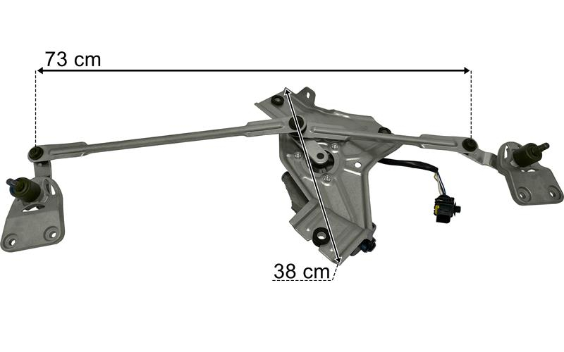 Mercedes Actros MP4 / MP5 / Arocs Mecanismo del Limpiaparabrisas con Motor