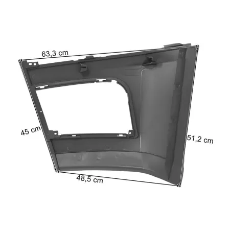 Mercedes Actros MP4 Big / Giga Space Spoiler Droit Gris