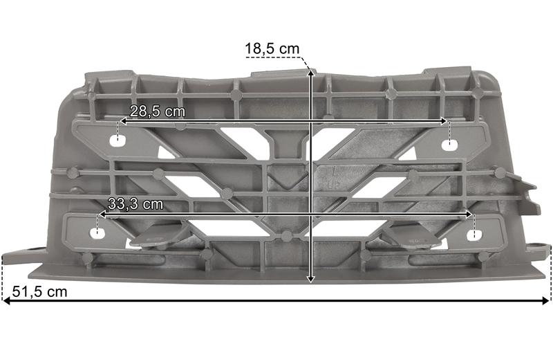 Mercedes Actros F Plaque Grille de Marchepied Centrale Gauche (Aluminium)