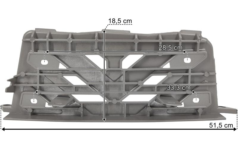 Mercedes Actros F Nakładka Stopnia środkowa Prawa (Aluminium)