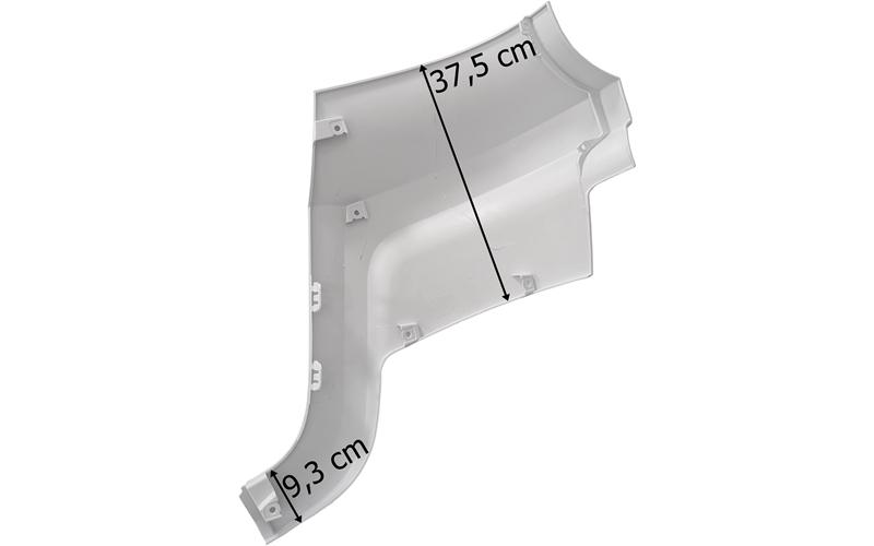 Mercedes Actros MP4 / MP5 Deflector de Viento de Paragolpes Dch (Blanco)