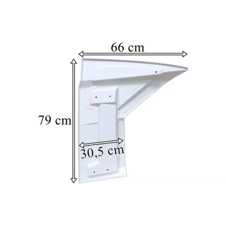 Mercedes Actros MP4 Spoiler de Cabina Superior Izq