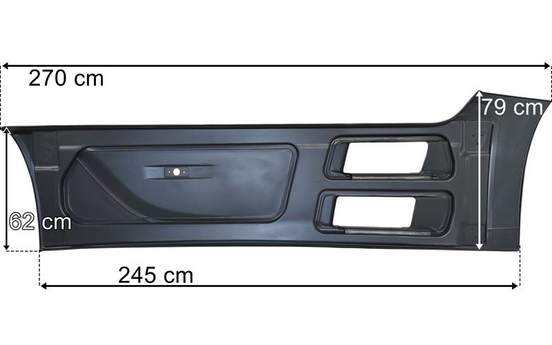 Mercedes Actros MP4 Osłona Międzyosiowa Lewa