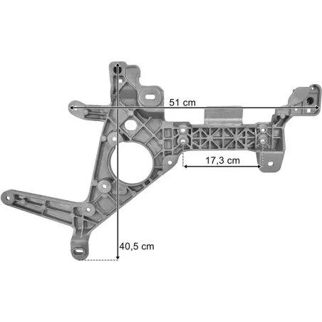 Mercedes Actros MP4 / MP5 Support de Pare-chocs Gauche