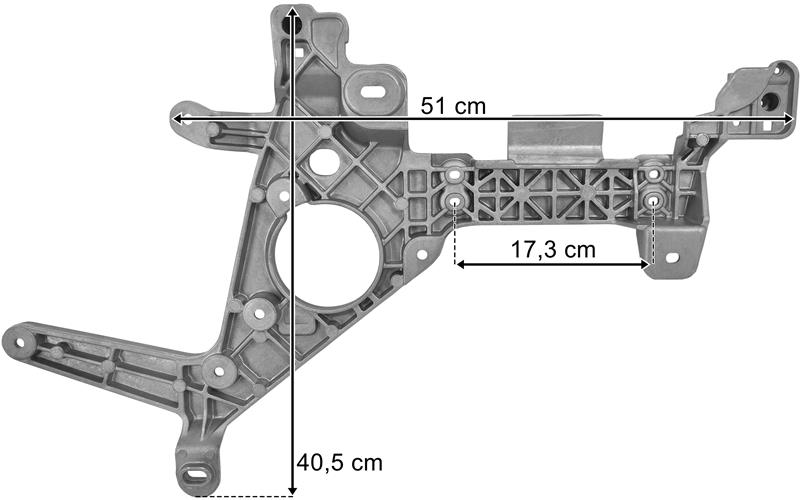 Mercedes Actros MP4 / MP5 Bumper Bracket LH