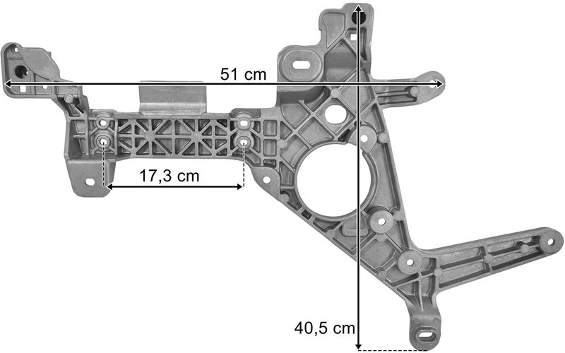Mercedes Actros MP4 / MP5 Bumper Bracket RH