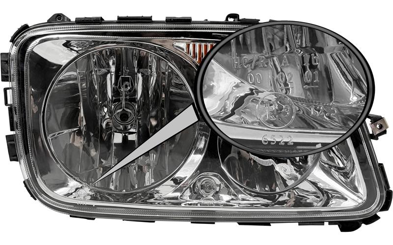Mercedes Actros MP3 Reflektor Prawy (Sterowany Elektrycznie)