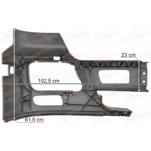 Mercedes Actros MP3 Bumper With Washer Hole And Fog Lamp LH