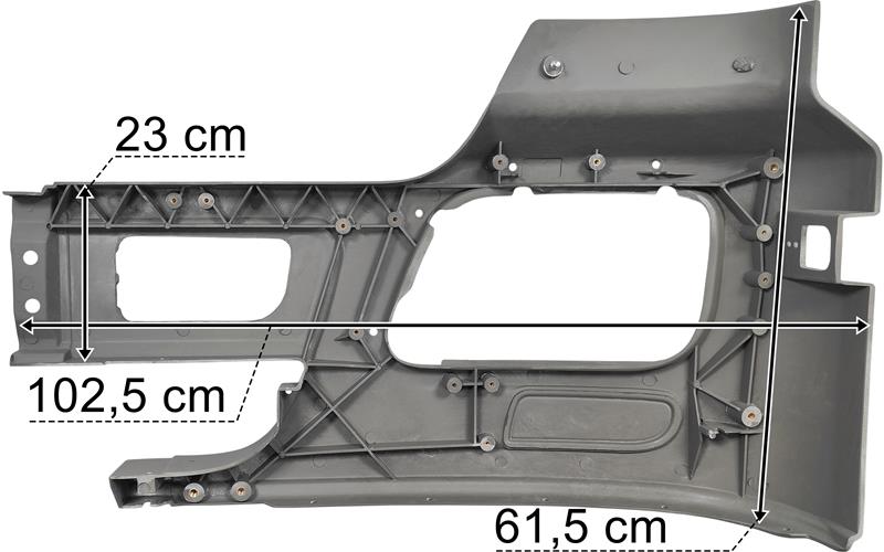 Mercedes Actros MP3 Zderzak Prawy Bez Otworu Na Halogen