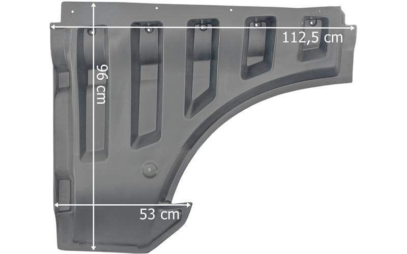 Mercedes 963 MP4 / MP5 Extension de Porte Droite (Gris)