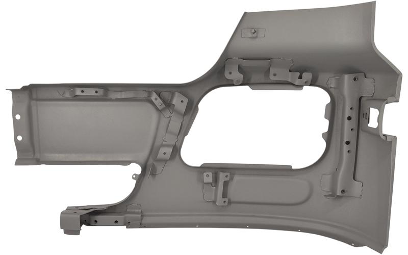 Mercedes Actros MP3 Parachoques Derecho Metálico (sin Orificio para Antiniebla)