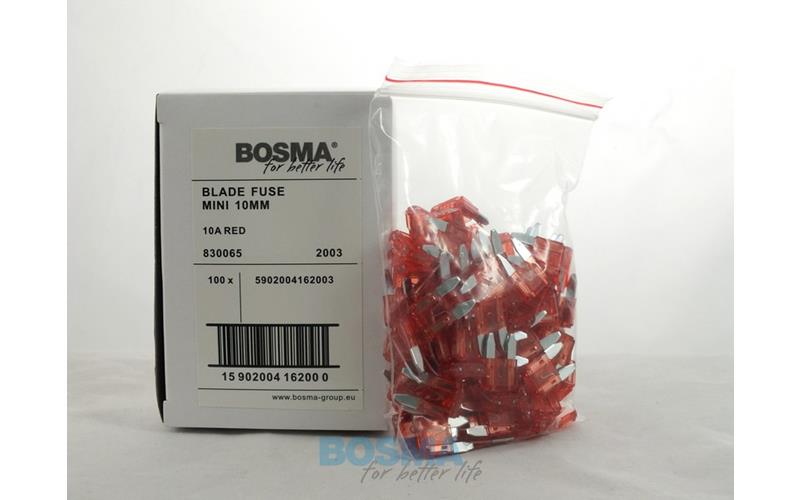 Bosma Fusible Plano Mini 10A Rojo