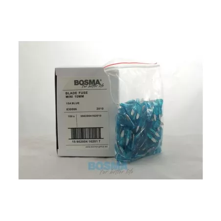 Bosma Fusible Plano Mini 15A Azul