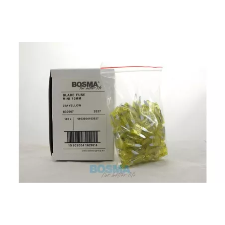 Bosma Flachsicherung Mini 20A Gelb