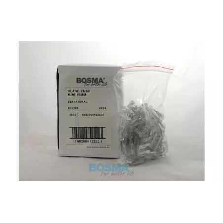 Bosma Fusible Plano Mini 25A Transparente