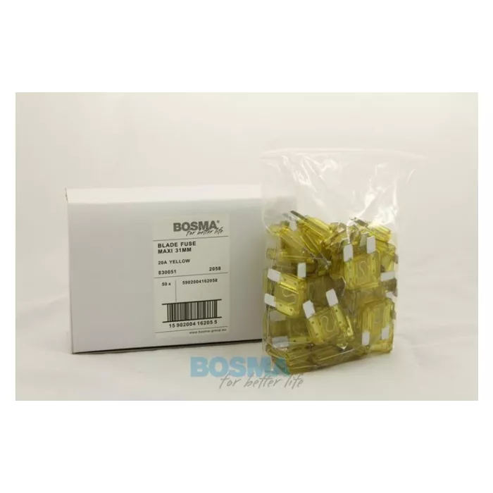 Bosma Flachsicherung Maxi 20A Gelb