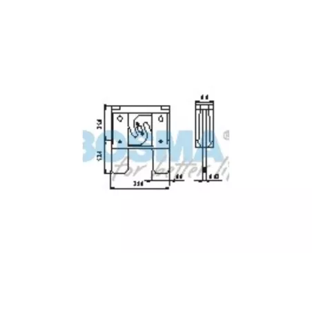 Bosma Fusible Plano Maxi 60A Azul