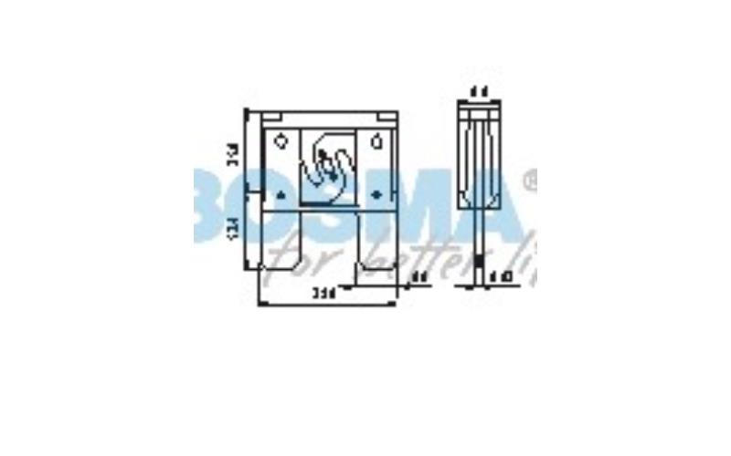 Bosma Fusible Plano Maxi 60A Azul