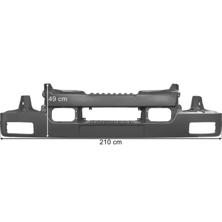 Renault Midlum Front Bumper With Fog Lamp Hole (High)