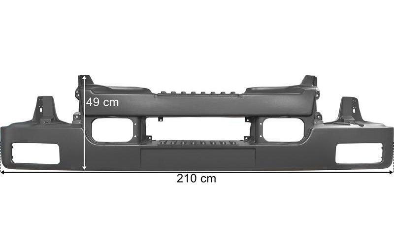 Renault Midlum Front Bumper With Fog Lamp Hole (High)
