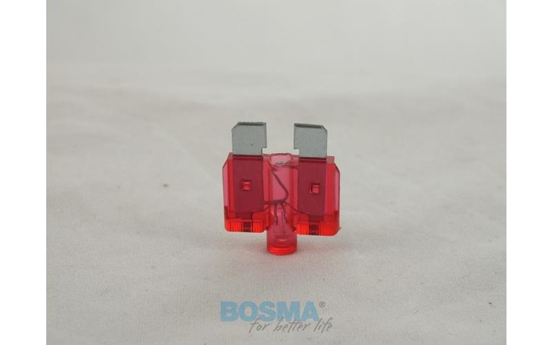 Bosma Fusible Plano Standard con Indicador de Fusión 10A Rojo
