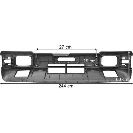 MAN F90 Front Bumper With Fog Lamp Hole