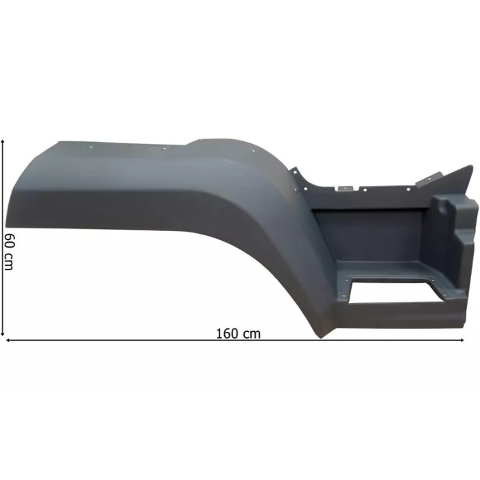 MAN L2000 / M2000 12t Upper Step RH Long Mudguard