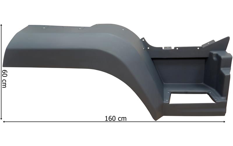 MAN L2000 / M2000 12t Upper Step RH Long Mudguard