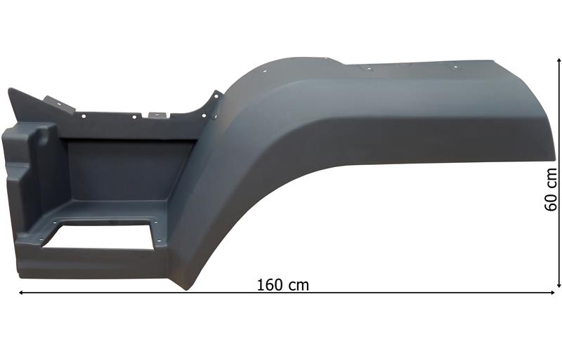 MAN L2000 / M2000 12t Upper Step Long Mudguard