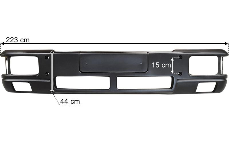 MAN L2000 7.5t (1993-2000) Vordere Stoßstange Mit Zwei Nebelscheinwerfer-Ausschnitten