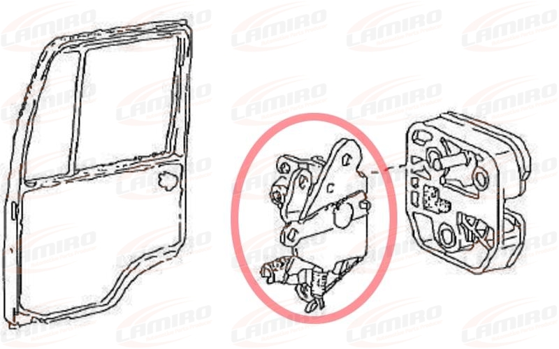 MAN L2000 / LE2000 Internal Door Lock LH