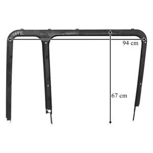 MAN F90 / F2000 LH Door Window Frame