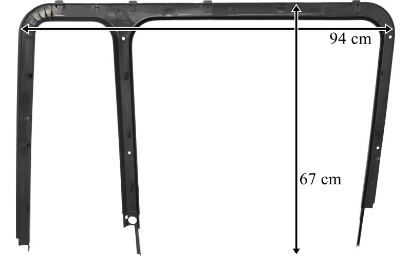 MAN F90 / F2000 Marco de Vidrio de Puerta Izq