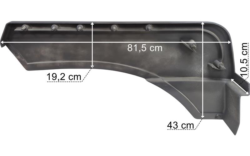 MAN F2000 Kotflügelblende Links Oben Breite Fahrerkabine