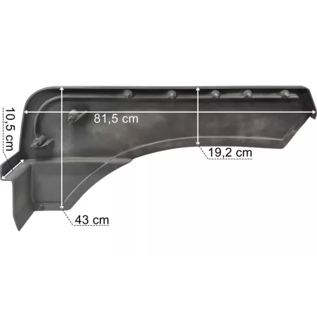 MAN F2000 Mudguard Wide Cab RH