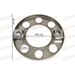 Tapacubos Delantero de Acero Inoxidable de 19,5 Pulgadas con 8 Agujeros