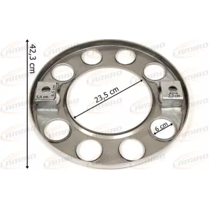 Iveco Wheel 10 Löcher Stainless Steel 225 MAN Scania DAF Mercedes