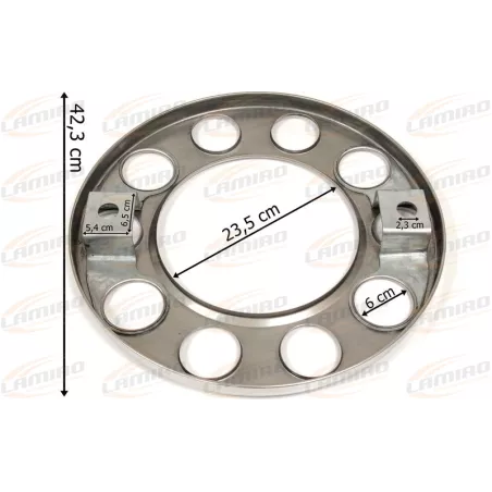 Tapacubos Delantero de Acero Inoxidable de 22,5 Pulgadas con 10 Agujeros
