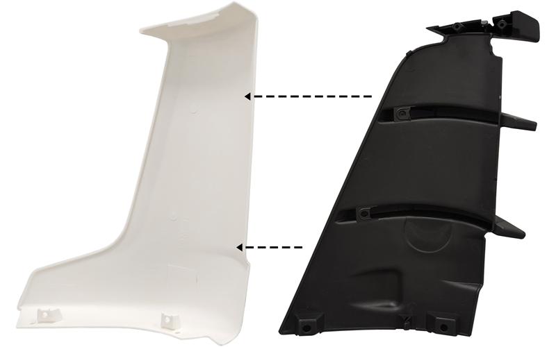MAN TGL / TGM Euro 6 Couvercle Latéral de Cabine Droit