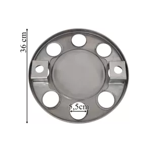 Stainless Steel Radkappe 8 Löcher Full