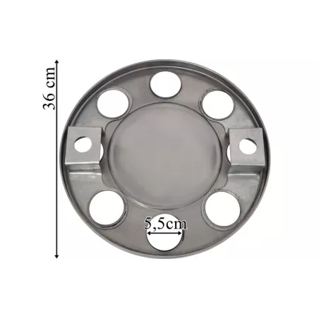 Stainless Steel Radkappe 8 Löcher Full