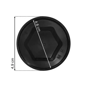 Cubierta de Perno de Rueda S-32 de Plastico Negra Corta