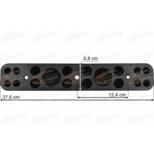 Schmitz Rubber Buffer 375x65x68 3 Holes