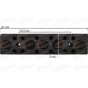 Rubber Buffer 210x50x55 2 Holes